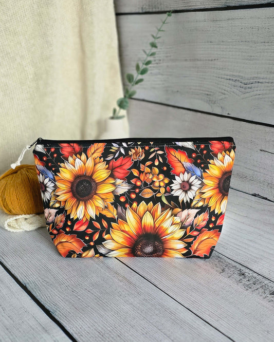 Knit’n Keep Projekttasche „Sunflower Glow“ – Herbst Edition