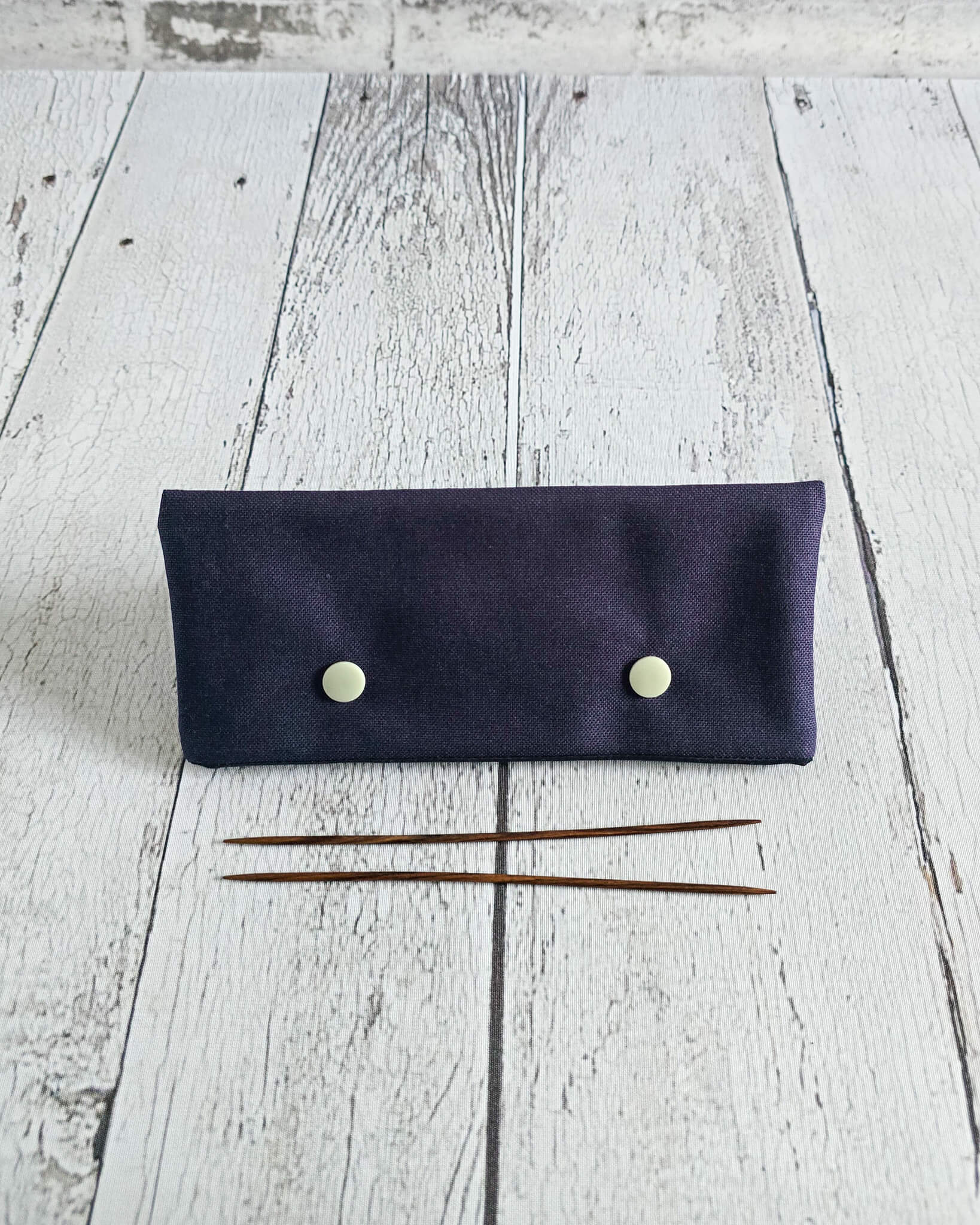 Nadelgarage 15 cm aus navyblauem Canvas handgenäht in Bayern von Nadelmikado