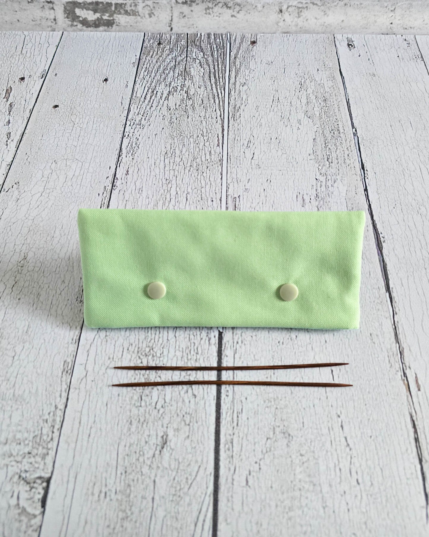 Nadelgarage 15 cm Canvas Mintgrün – handgenäht in Bayern von Nadelmikado