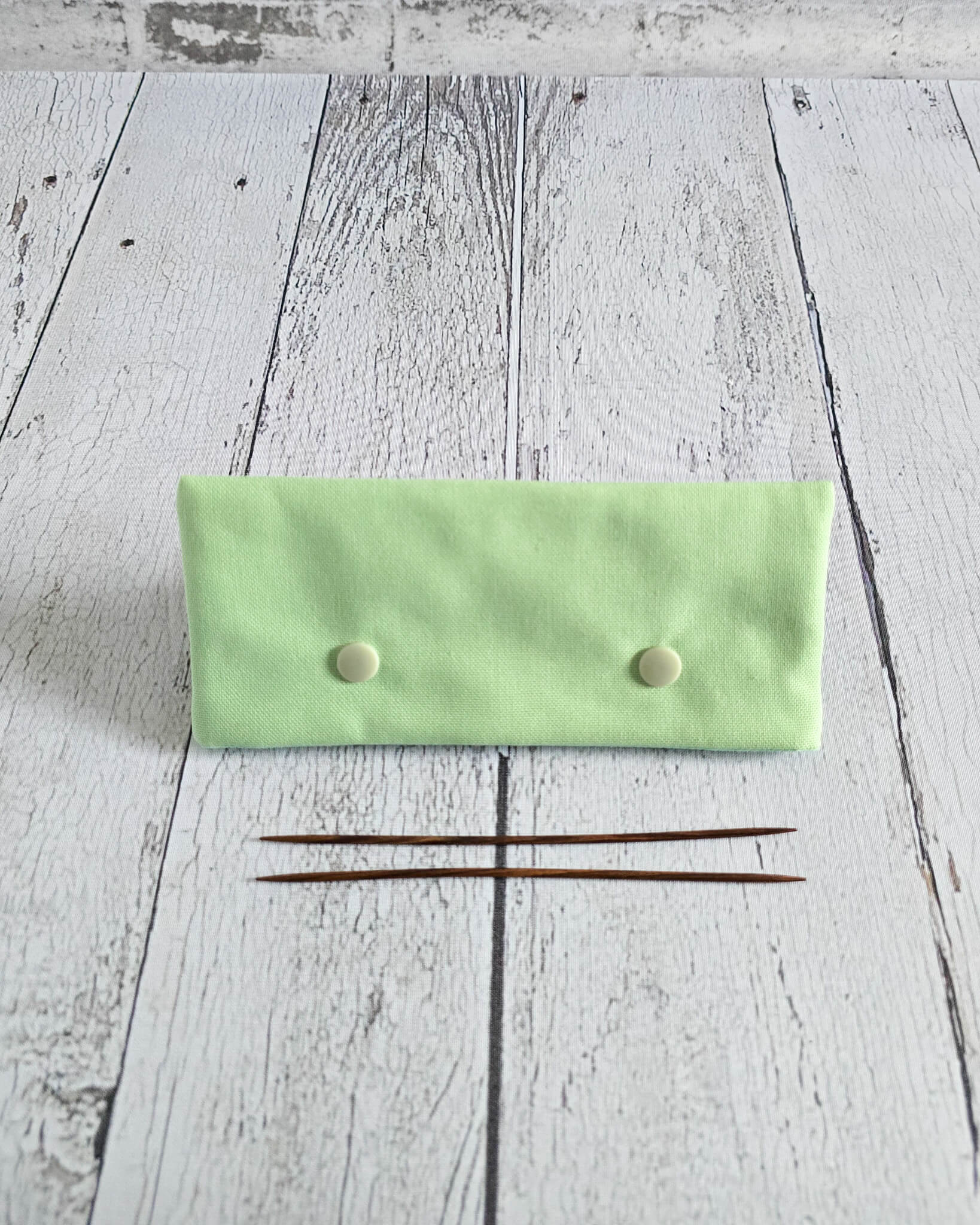 Nadelgarage 15 cm Canvas Mintgrün – handgenäht in Bayern von Nadelmikado