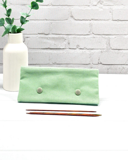 Nadelgarage 15 cm Canvas Mintgrün – handgenäht in Bayern von Nadelmikado