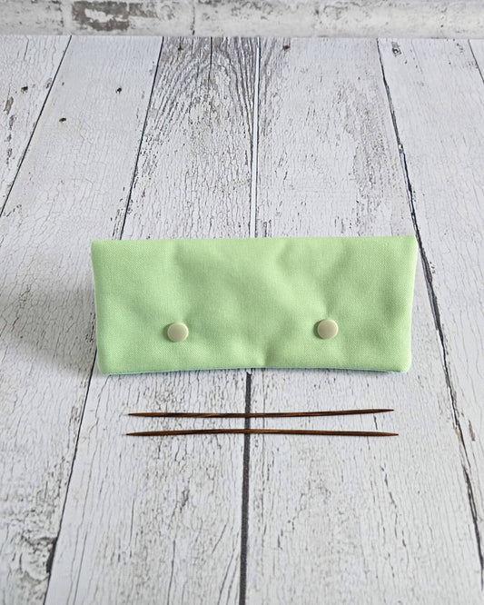 Nadelgarage 15 cm Canvas Mintgrün – handgenäht in Bayern von Nadelmikado