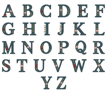 Nadelgarage Monogramm - Hellblau