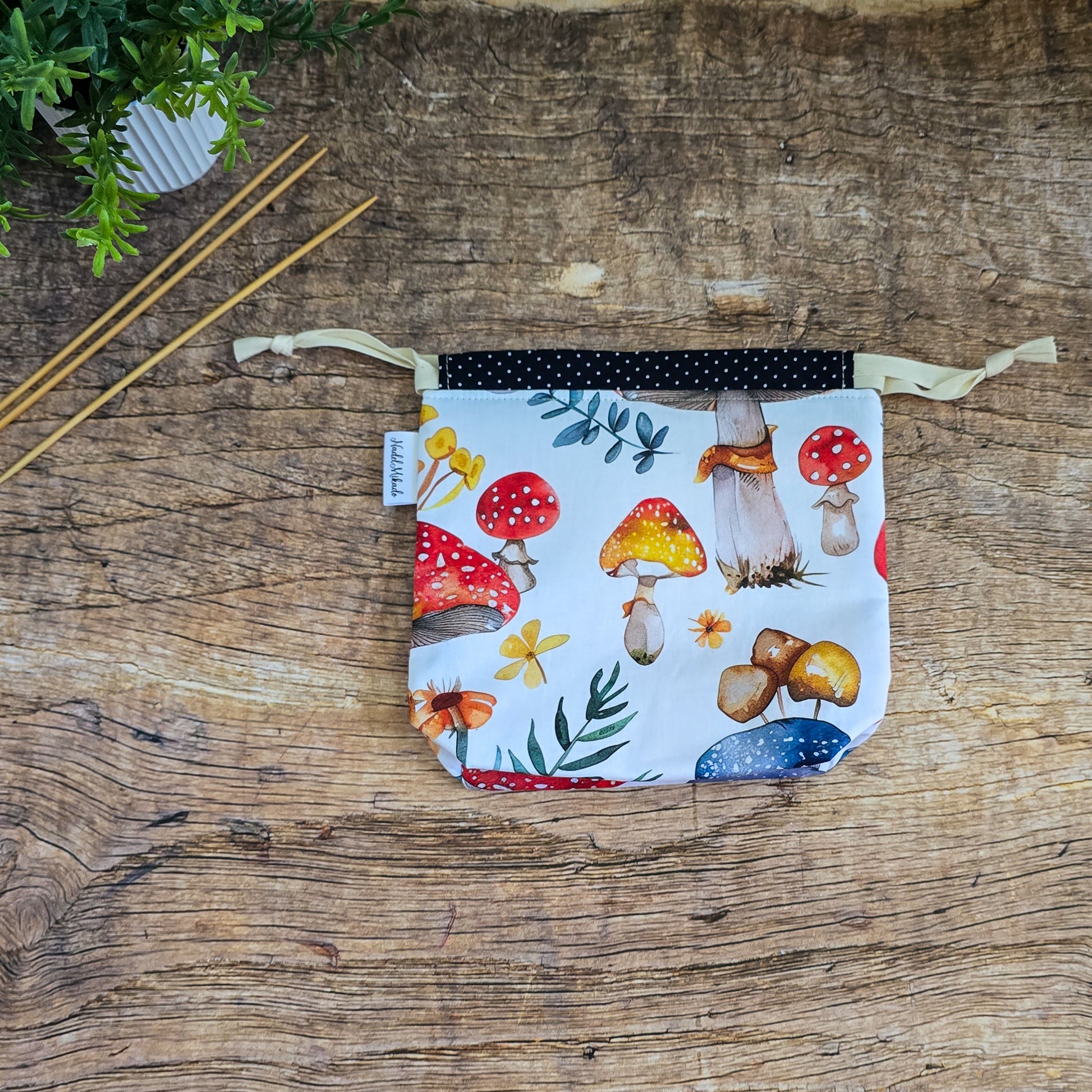 {{ Projekttasche Project bag for knitters Stricktasche Handarbeitstasche Strickprojekttasche knitting project bag}}