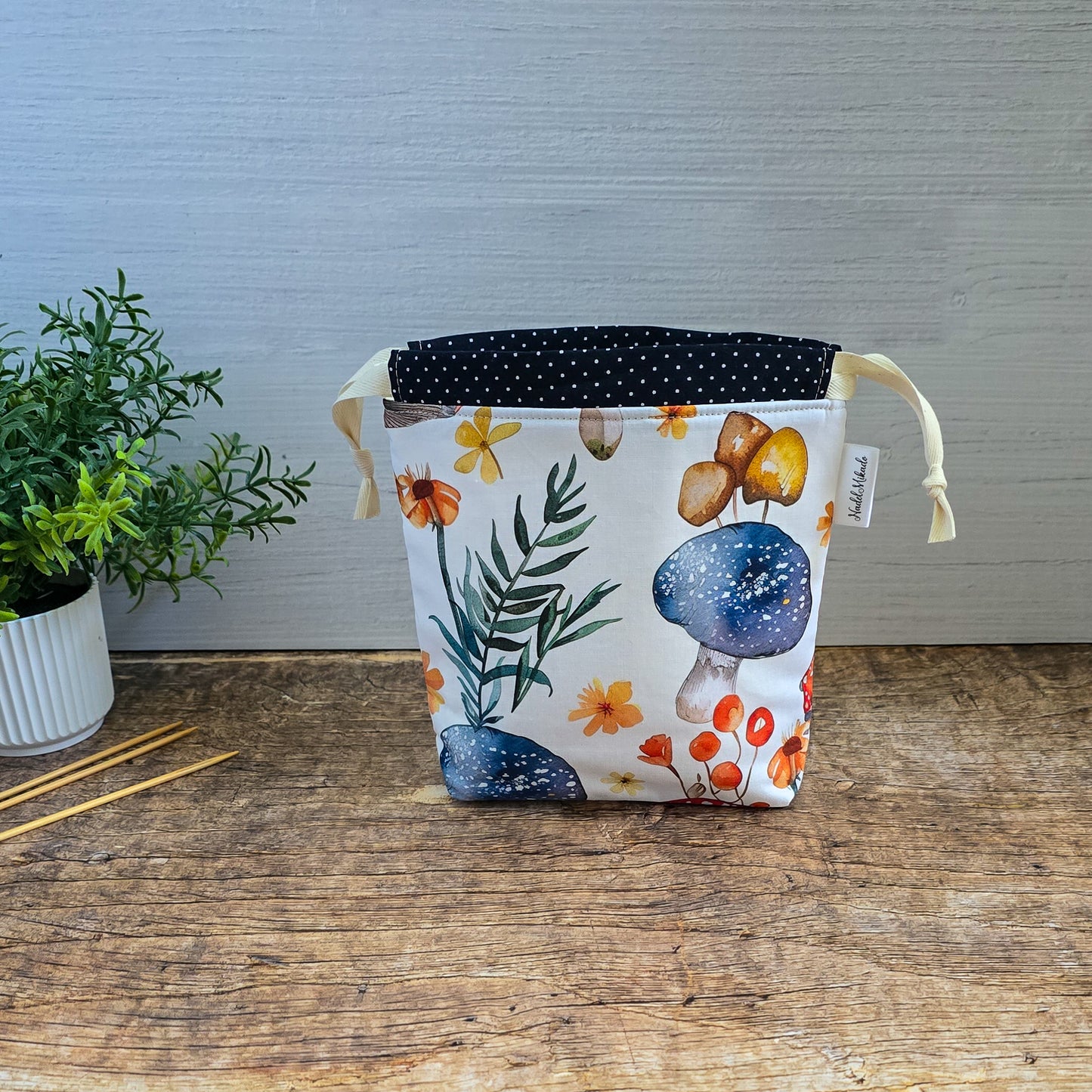 {{ Projekttasche Project bag for knitters Stricktasche Handarbeitstasche Strickprojekttasche knitting project bag}}