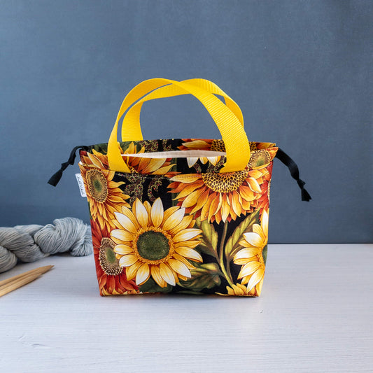 Projekttasche Größe S | Field Bag | Motiv: Sonnenblumen