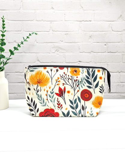 Knit’n Keep „Floral Autumn" - Nadelmikado - handgenähte Projekttasche aus Bayern