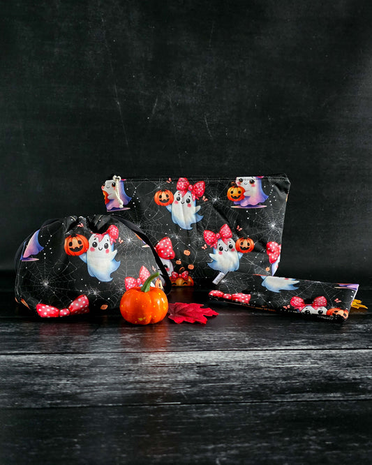 Halloween Projekttaschen – Süße Geister