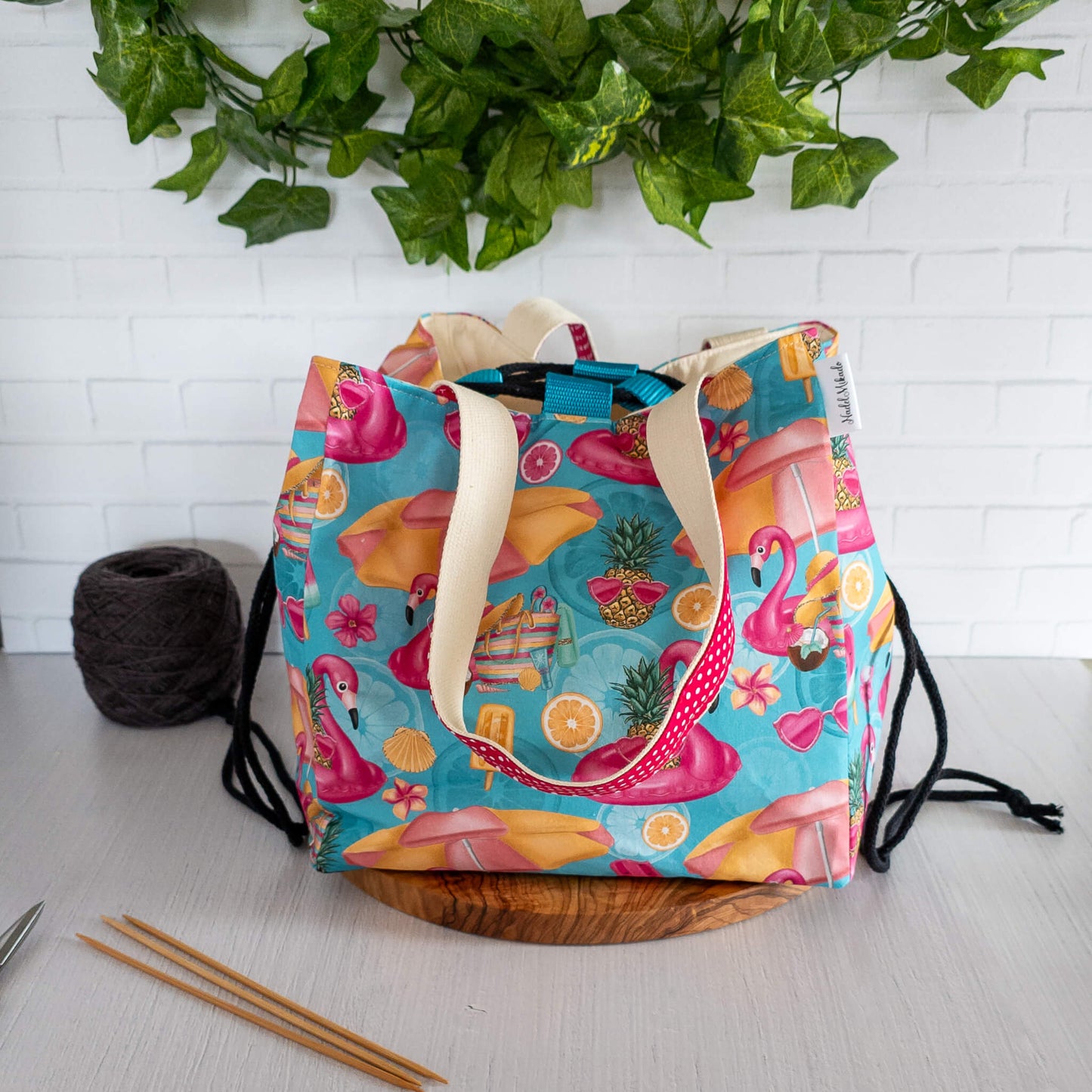 Rice Bag Größe L | Projekttasche | Motiv: Flamingos