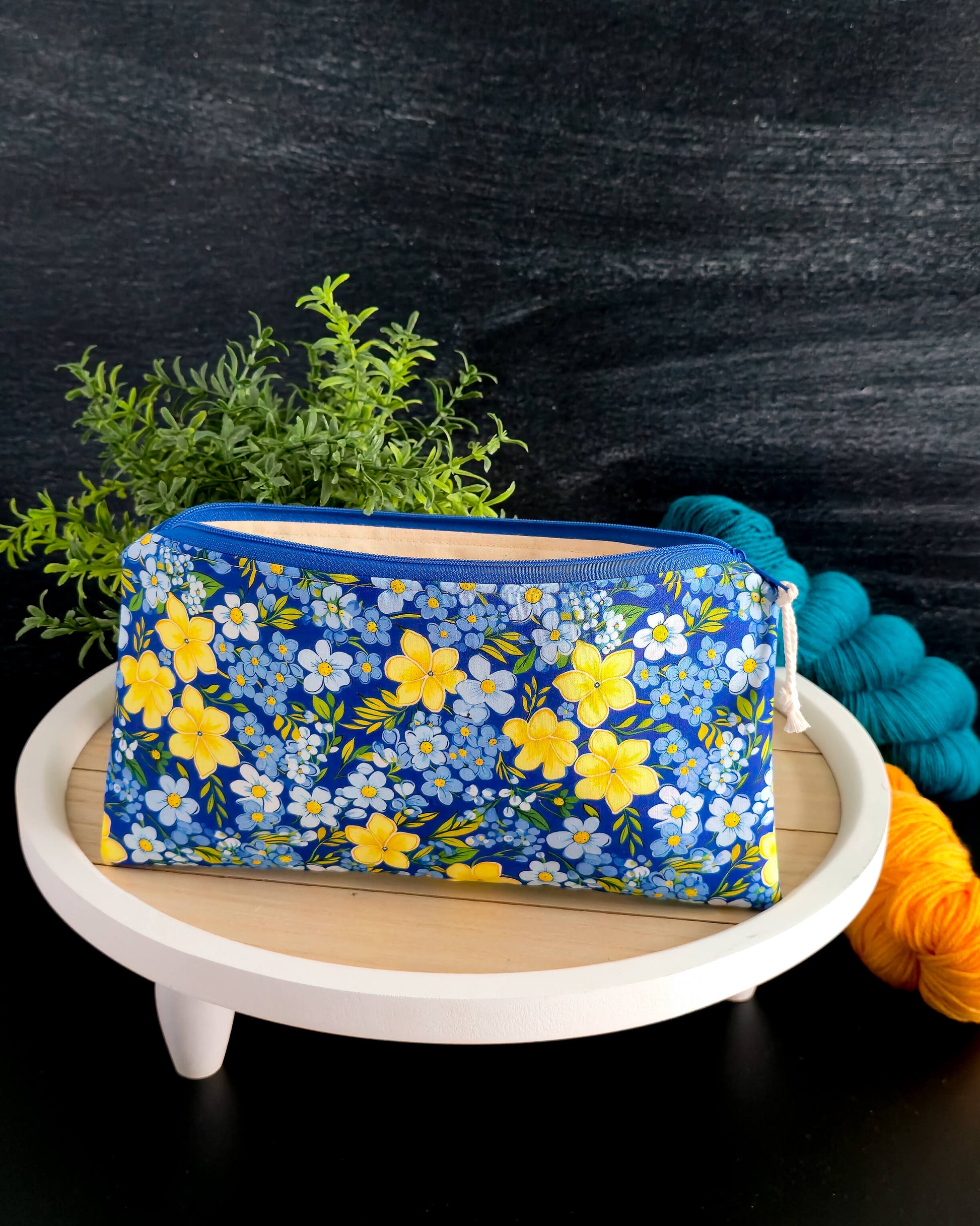 Vielseitige Tasche für Wolle, Nadeln oder Kosmetik