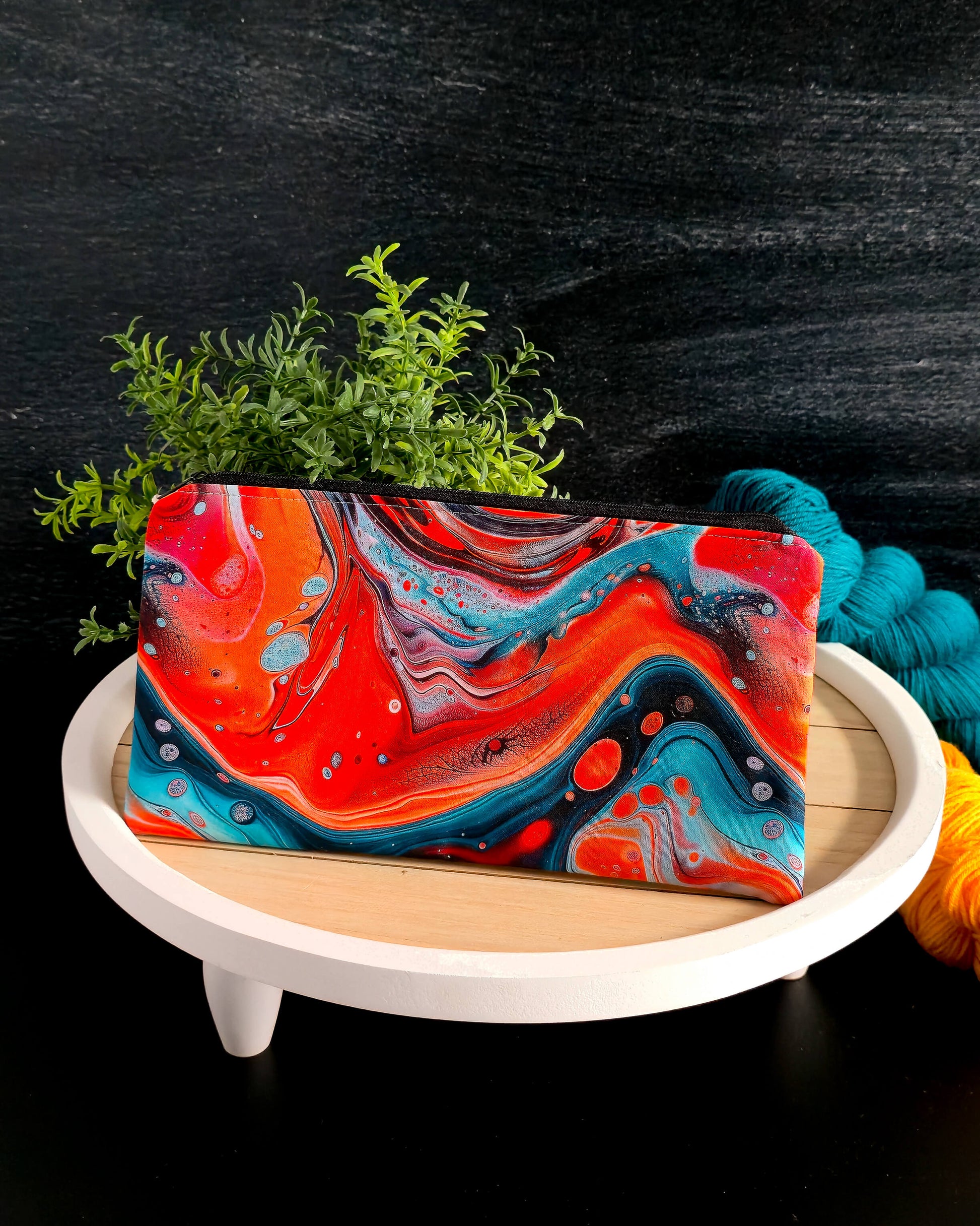 Tasche mit Strickgarn – perfekt für kleine Projekte