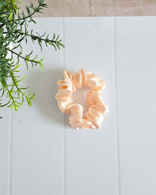 Scrunchie Satin Beige