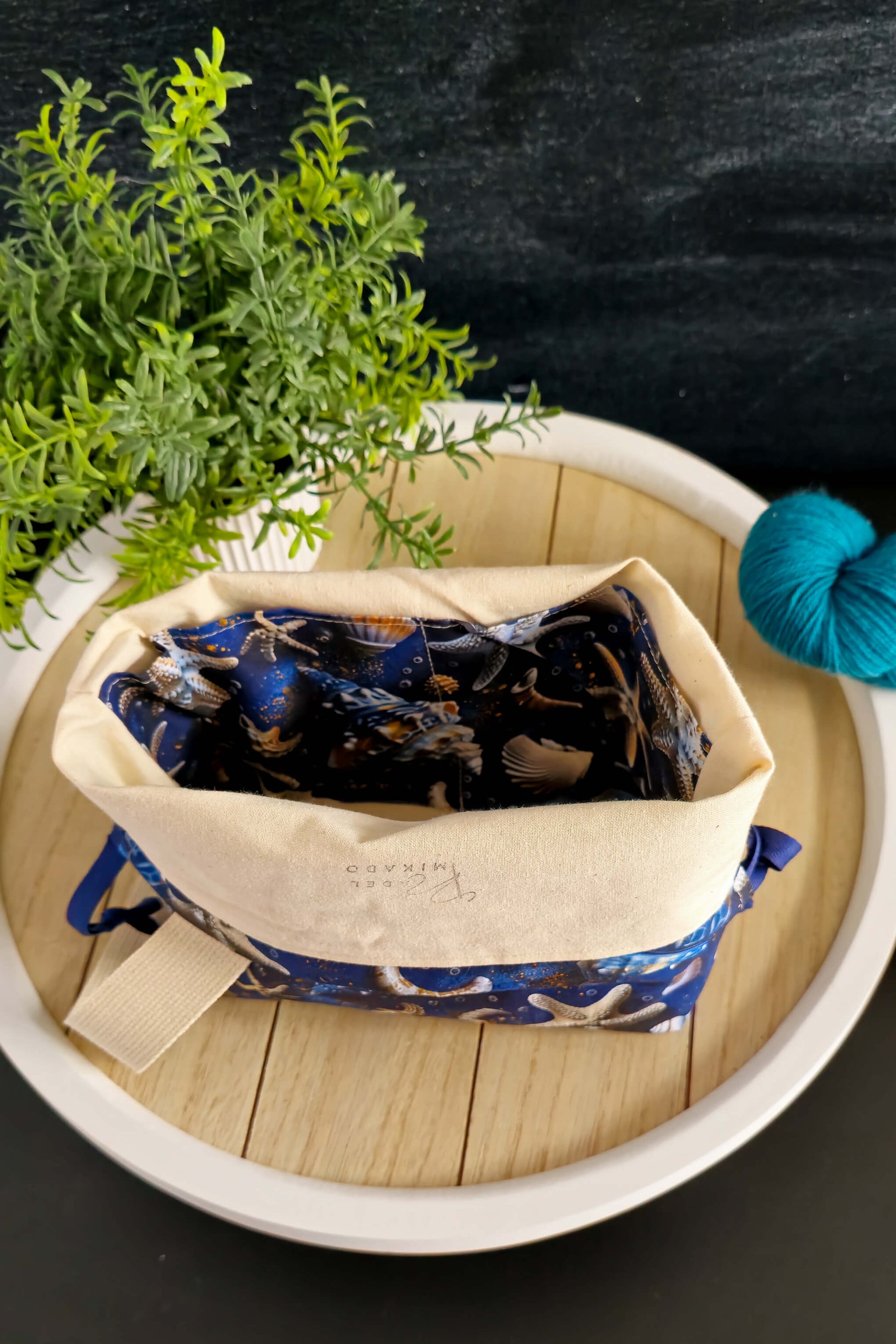 Tuva Sea Dreams – Stricktasche für 300g Wolle (fingering weight)