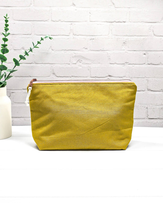 Isvind Bag Honey Canvas – Projekttasche handgenäht in Bayern von Nadelmikado