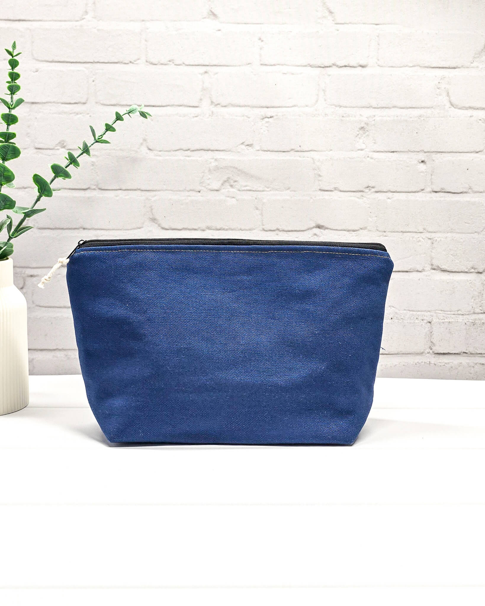 Isvind Bag Mint Tea Cups – Projekttasche Canvas Nadelmikado - handgenäht in Bayern