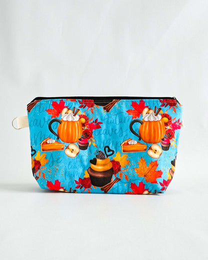 Isvind Bag Pumpkin Spice Season – Projekttasche mit Kürbis-Design, handgenäht in Bayern von Nadelmikado