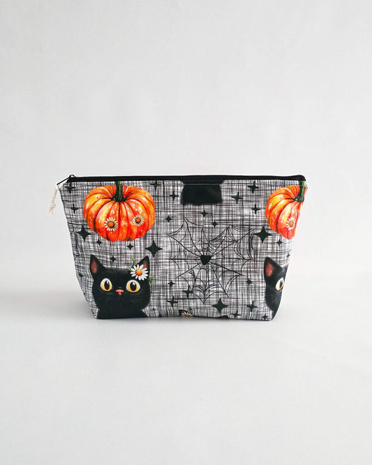 Knit’n Keep Projekttasche „Black Cat Magic“ – Halloween Edition - Nadelmikado