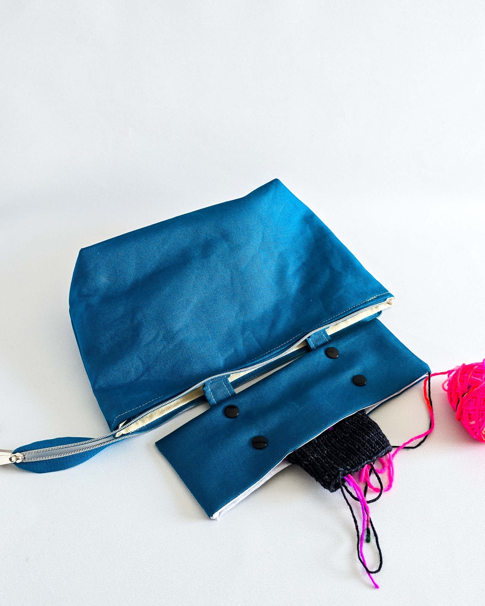 Knit’n Keep Projekttasche - Petrol - Nadelmikado