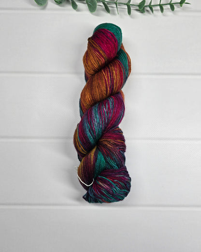 KnitPro Symfonie Terra Party Lights Sockenwolle in Petrol, Pink, Orange und Violett