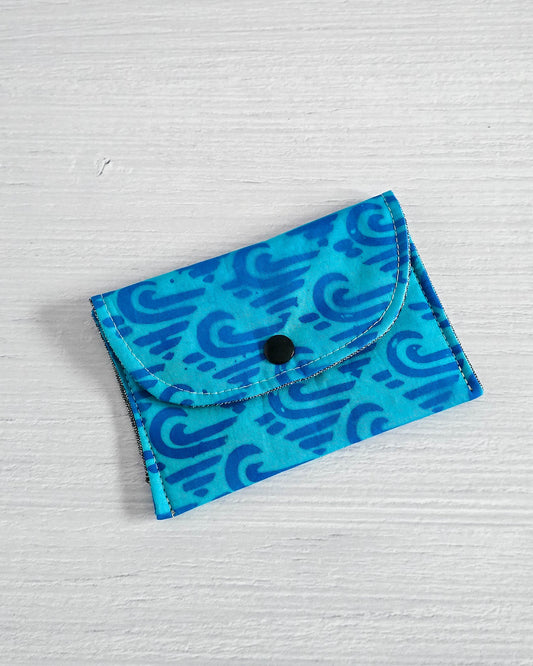 Mini Pouch - Blue Waves