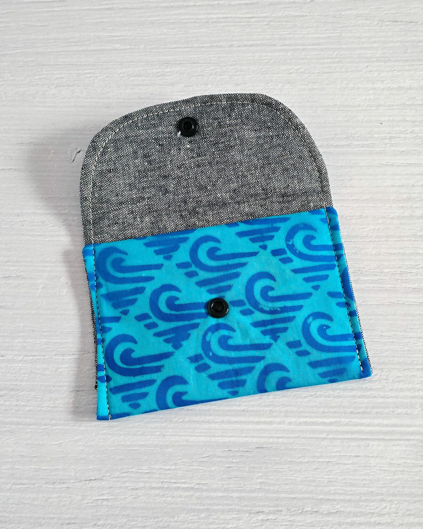 Mini Pouch - Blue Waves