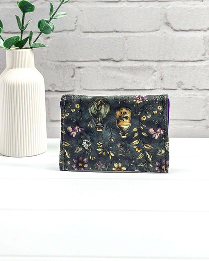 Mini Pouch Botanical Apothecary für Maschenmarkierer und kleines Strickzubehör mit botanischem Apotheker-Motiv. Handgenäht in Bayern von NadelMikado.
