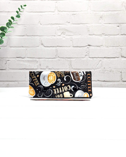 Nadelgarage 15 cm Coffee Time für Nadelspiele handgenäht in Bayern von Nadelmikado