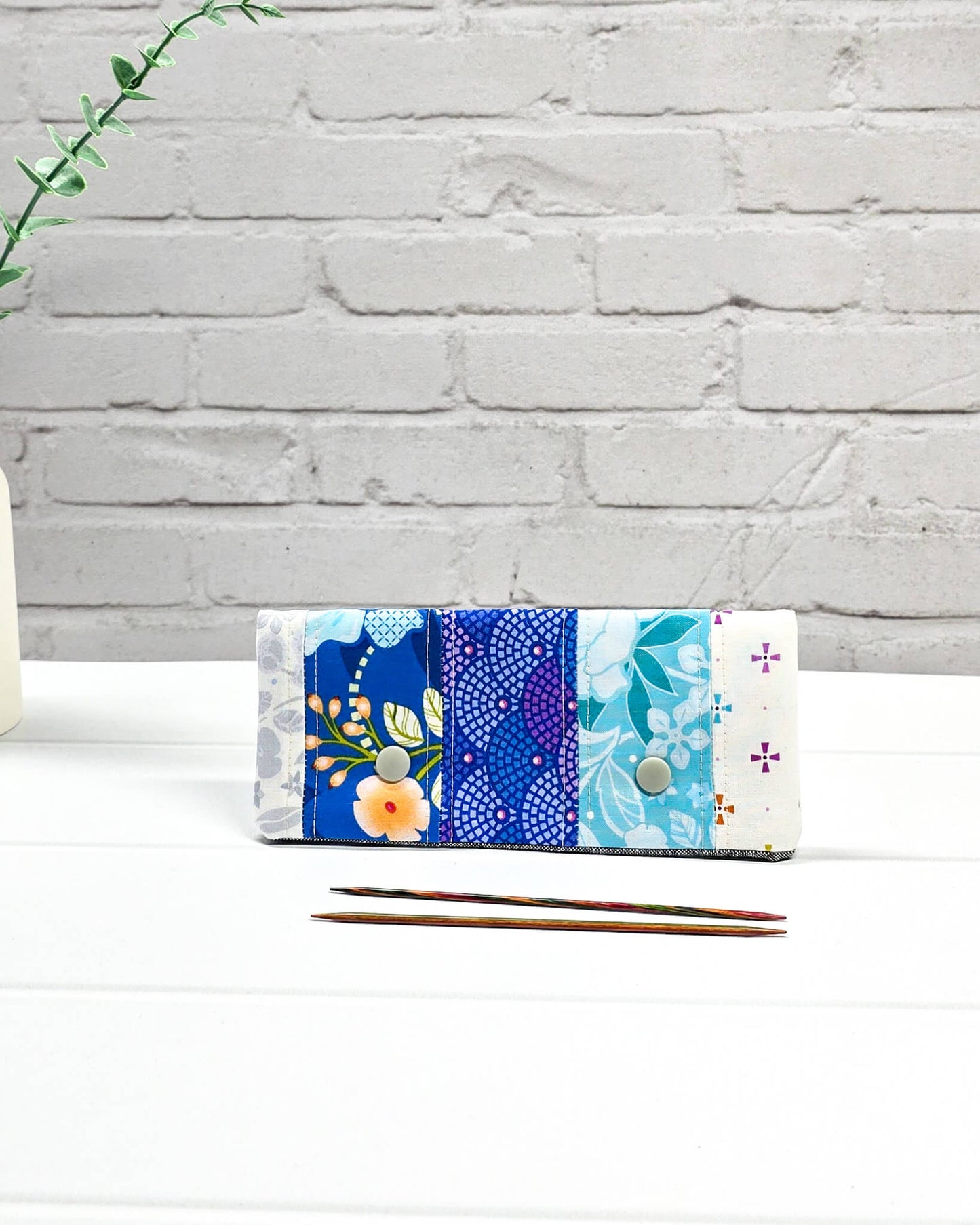 Nadelgarage 15 cm Patchwork floral Nadelmikado - handgenäht in Bayern