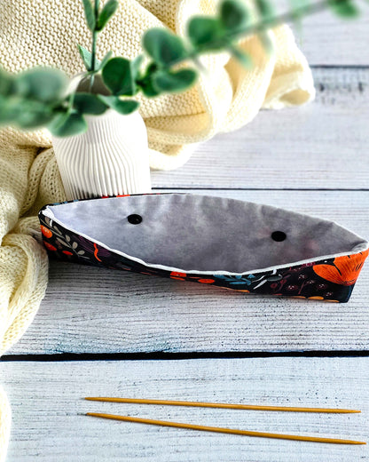 Nadelgarage 20 cm Autumn Glow – herbstliches Design mit Blättern, handmade in Bayern von Nadelmikado