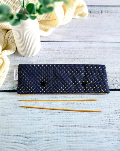 Nadelgarage 20 cm Midnight Dots von Nadelmikado – handgemacht in Bayern von Nadelmikado