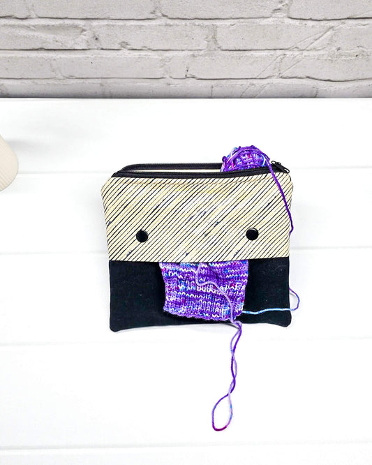 Nadelspiel Aufbewahrung mit Zubehörfach von Nadelmikado - handgenäht in Bayern