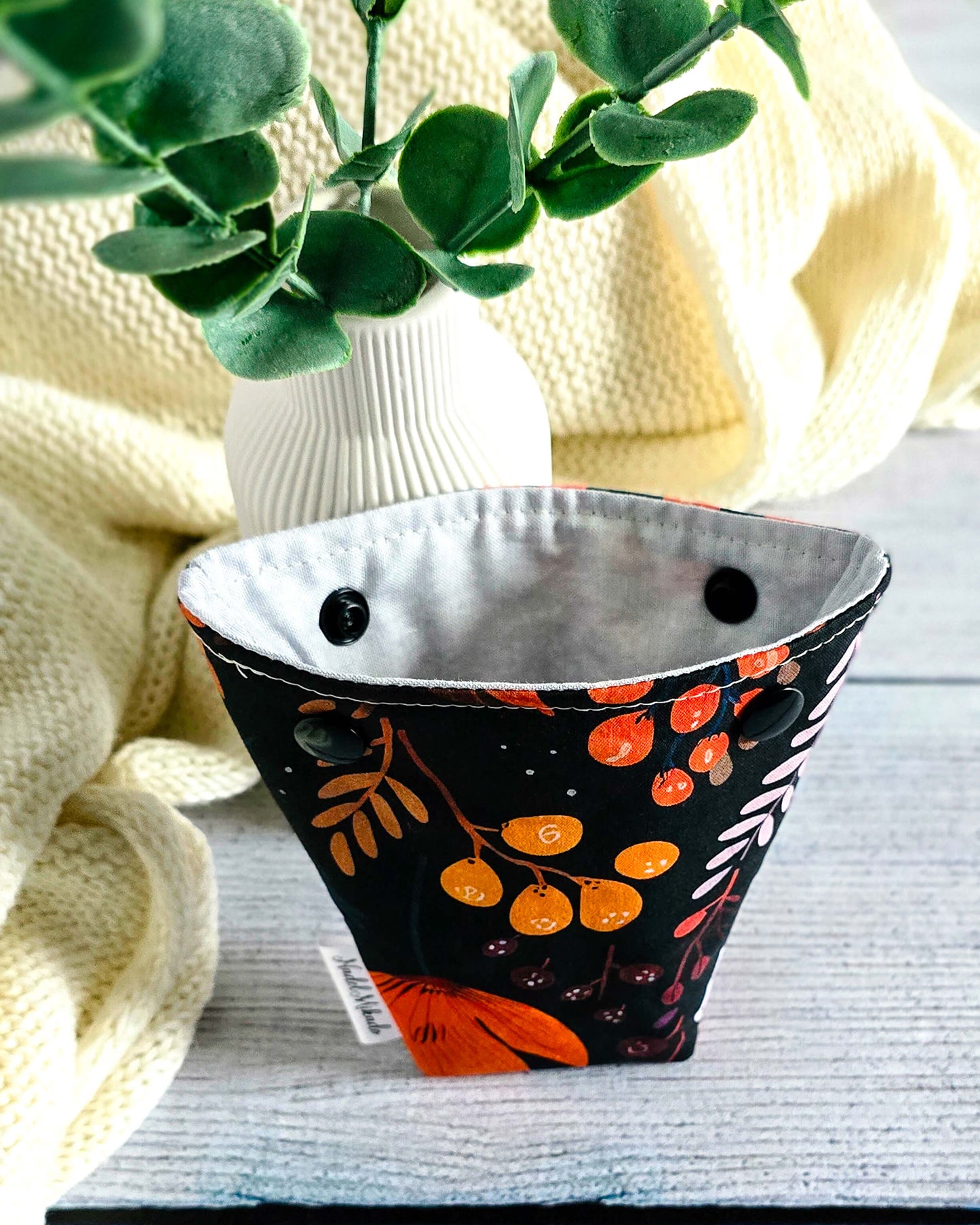 Nadelgarage Trio Autumn Glow – Herbstfarben auf Schwarz, handmade in Bayern von Nadelmikado