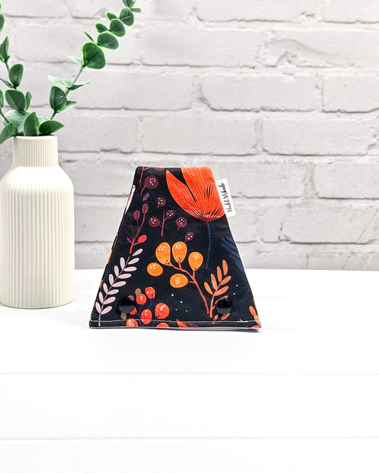Nadelgarage Trio Autumn Glow – Herbstfarben auf Schwarz, handmade in Bayern von Nadelmikado