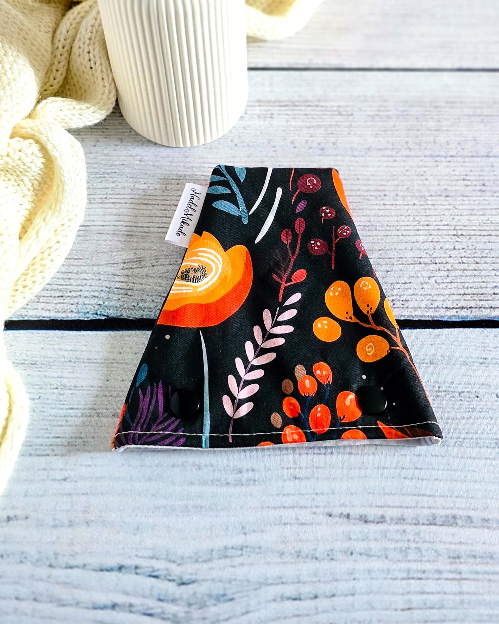 Nadelgarage Trio Autumn Glow – Herbstfarben auf Schwarz, handmade in Bayern von Nadelmikado