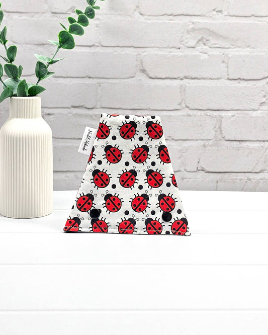 Nadelgarage Trio Lucky Ladybug – Marienkäfer-Design, handmade in Bayern von Nadelmikado