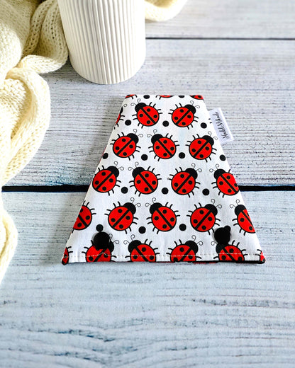 Nadelgarage Trio Lucky Ladybug – Marienkäfer-Design, handmade in Bayern von Nadelmikado