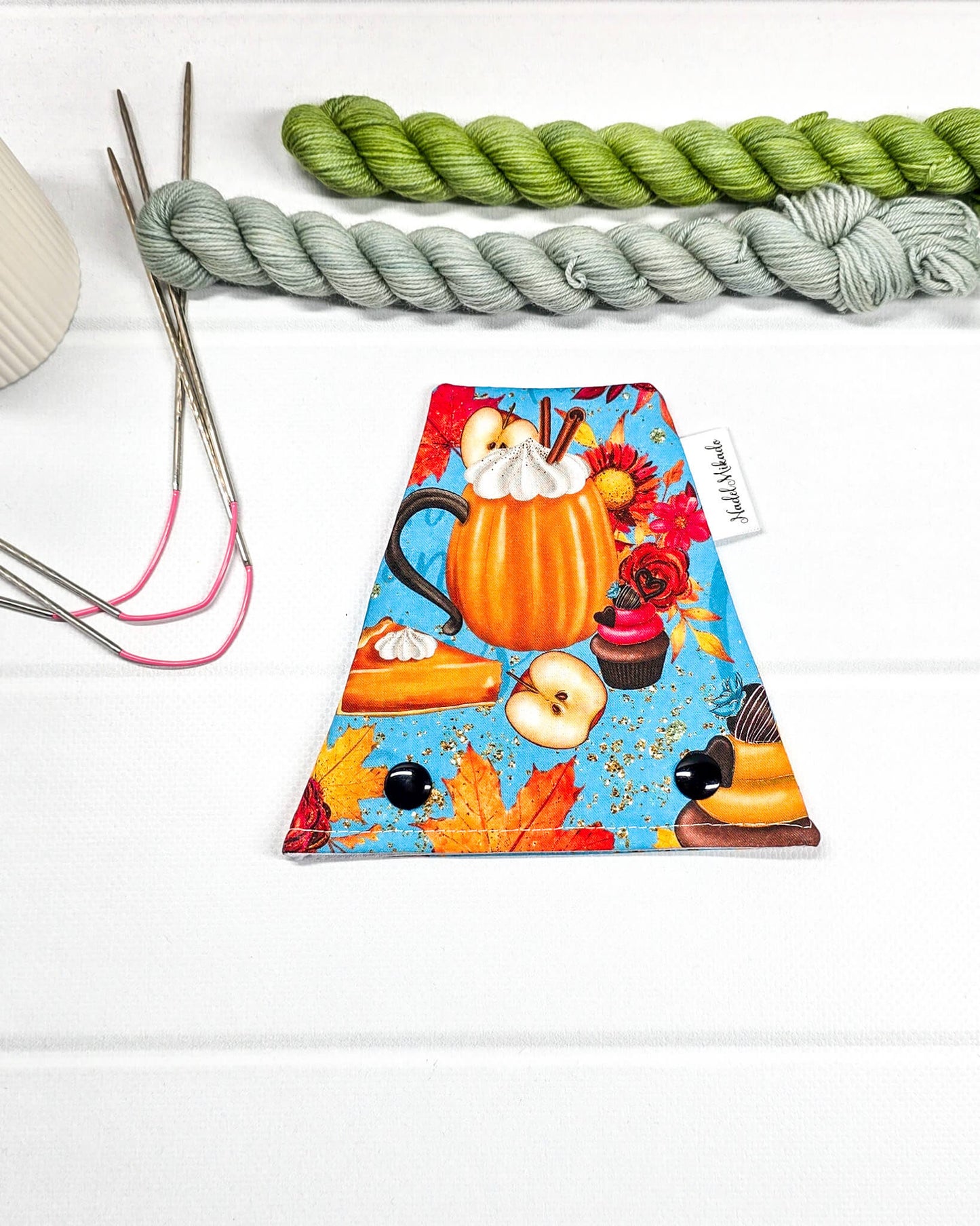 Nadelgarage Trio Pumpkin Spice Season – Kürbis-Design, handmade in Bayern von Nadelmikado