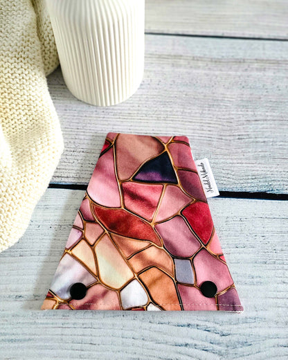 Nadelgarage Trio Rose Mosaic – Rosé-Gold-Design, handgenäht in Bayern von Nadelmikado