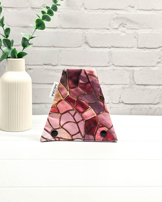 Nadelgarage Trio Rose Mosaic – Rosé-Gold-Design, handgenäht in Bayern von Nadelmikado