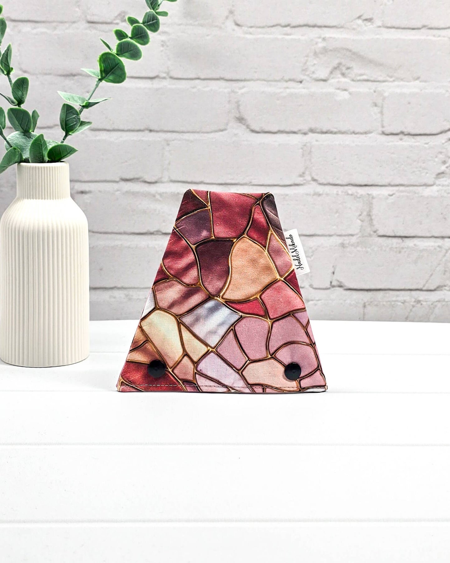Nadelgarage Trio Rose Mosaic – Rosé-Gold-Design, handgenäht in Bayern von Nadelmikado