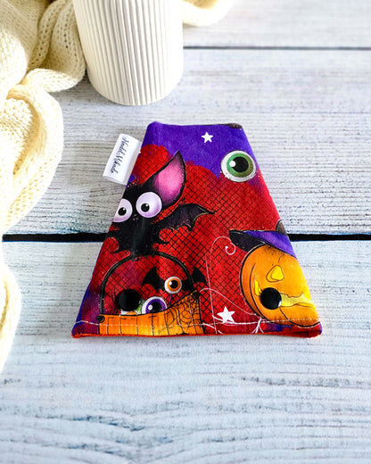 Nadelgarage Trio Spooky Night – Halloween-Design mit Kürbis und Fledermaus - Handmade in Bayern von Nadelmikado