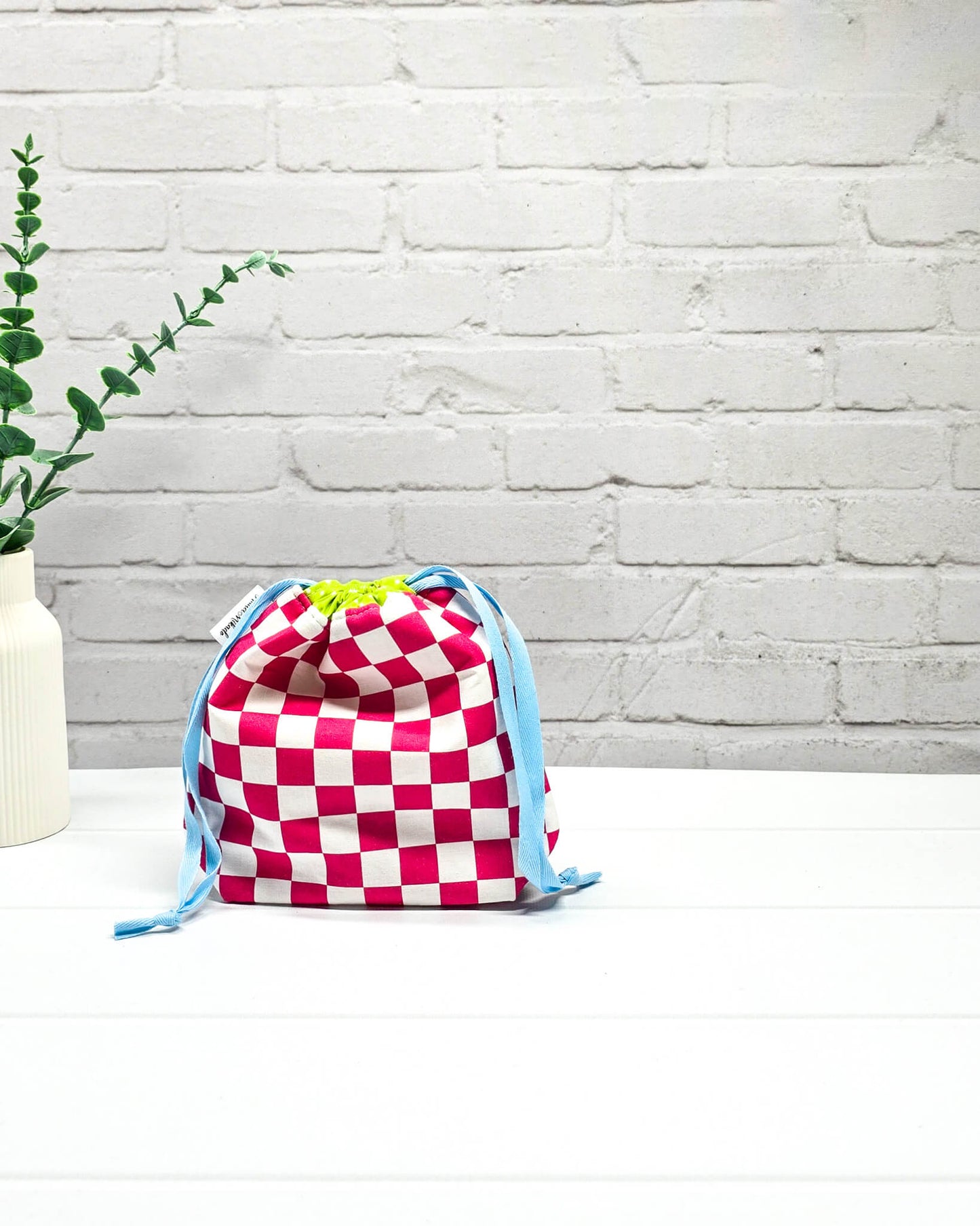 Projekttasche XS Tindra Summer Bloom mit tropischen Blumen - handgenäht in Bayern von Nadelmikado