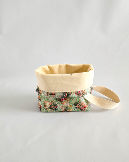 Tuva Bag Mint Tea Garden – Projekttasche handgenäht in Bayern von Nadelmikado