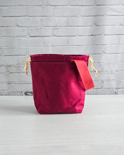 Canvas Projekttasche Tuva S Berry handgenäht in Bayern von Nadelmikado