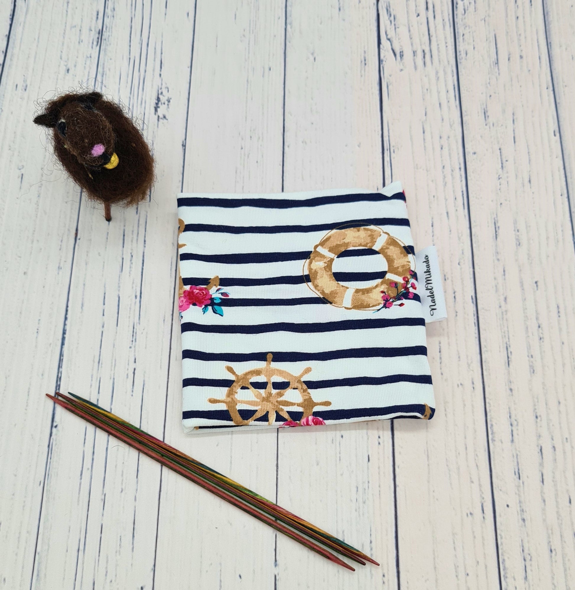 {{ Projekttasche Project bag for knitters Stricktasche Handarbeitstasche Strickprojekttasche knitting project bag}}