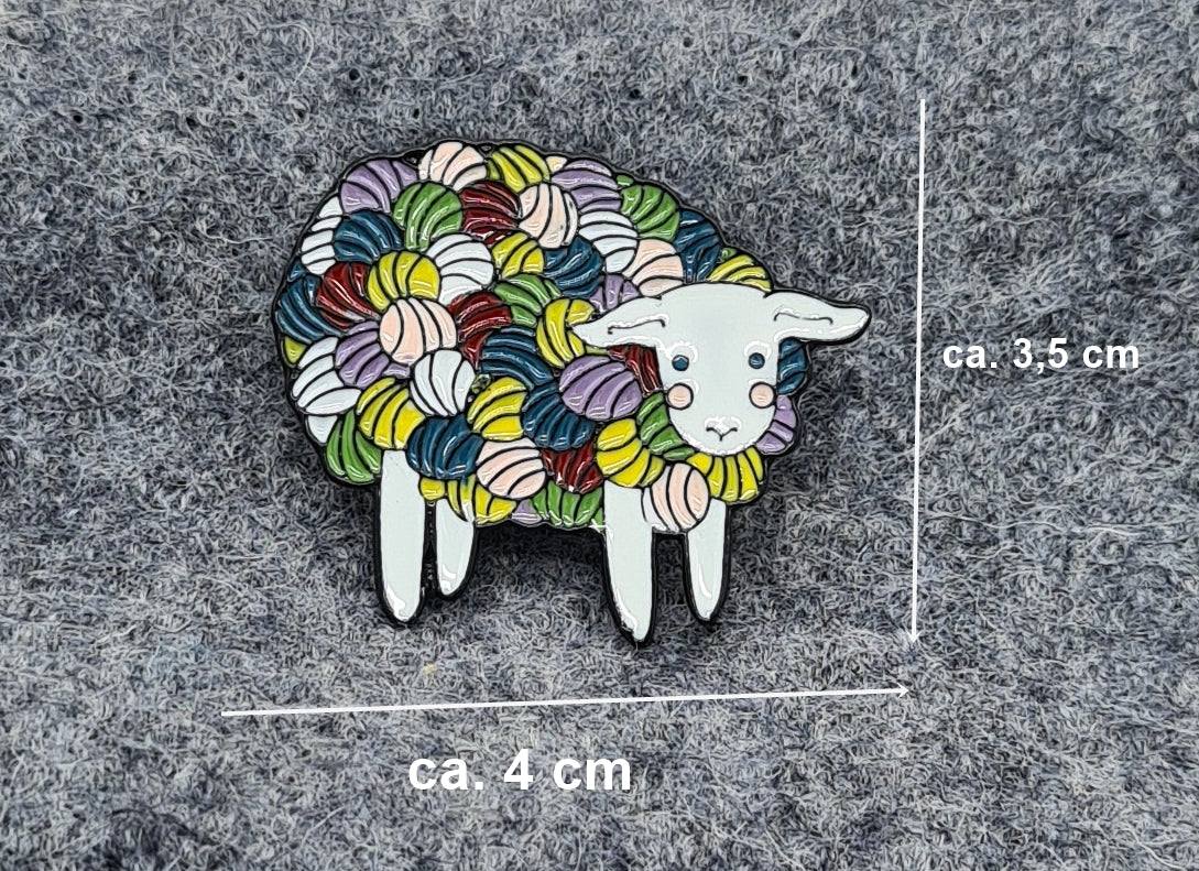 Emaille Pin "Woll-Schaf"